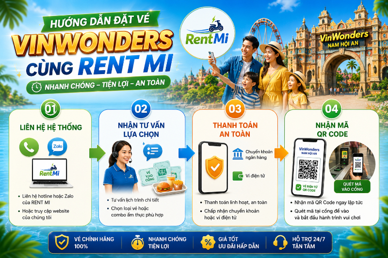 Hướng dẫn đặt vé cùng RENT MI