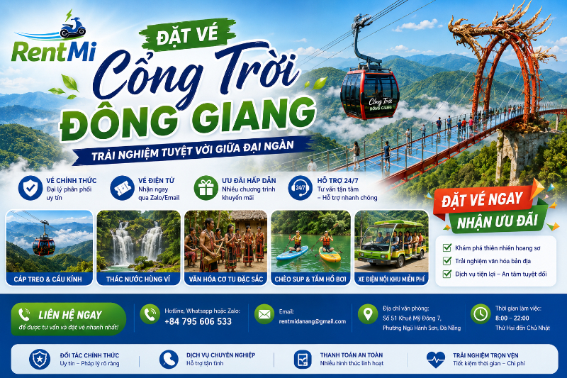 Vé Cổng Trời Đông Giang